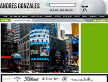 Tablet Screenshot of andresgonzalesgolf.com